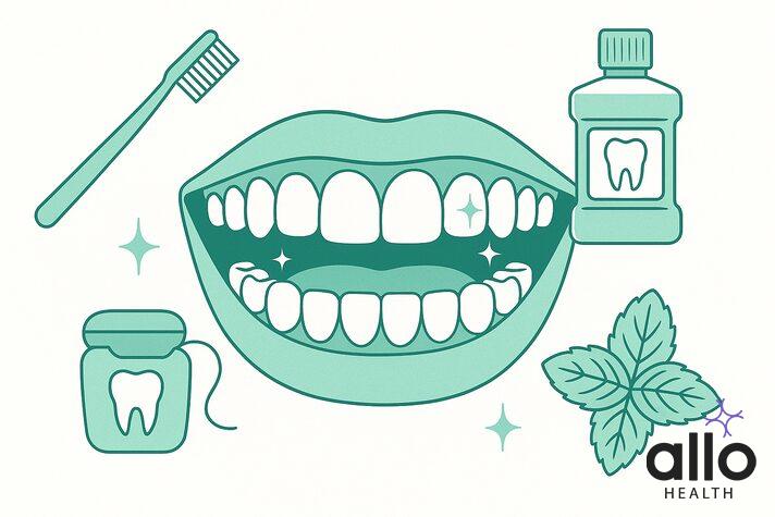 Oral health anatomy diagram for ejaculation in mouth safety showing mouth and throat infection risk areas and entry points
