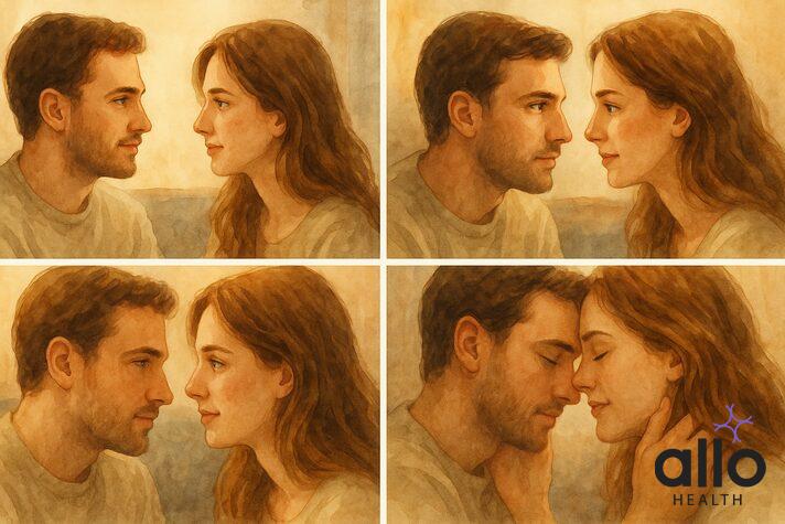How to gradually build comfort with eye contact during sex and intimacy