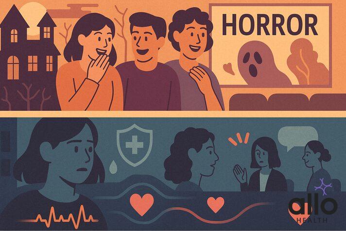 Safe versus unsafe fear situations showing when fear can cause healthy arousal versus traumatic responses