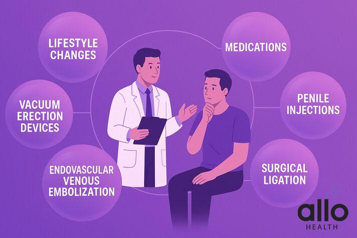 Venogenic erectile dysfunction treatment