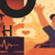 Fear cause arousal illustration showing person experiencing both scary movie fear and roller coaster excitement with elevated heart rate