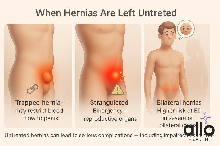 can inguinal hernia cause erectile dysfunction