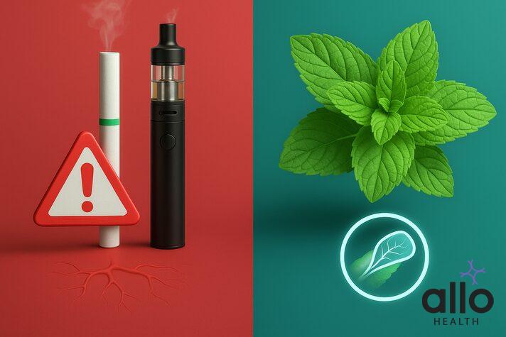 Does mint make you impotent infographic showing smoking and vaping risks