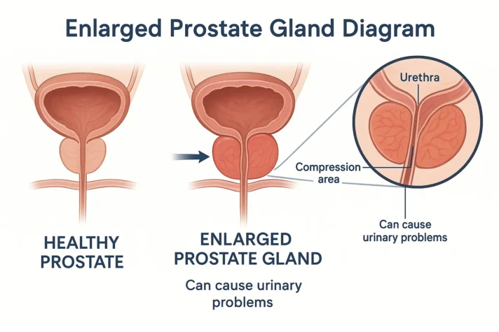 does an enlarged prostate affect a man sexually 