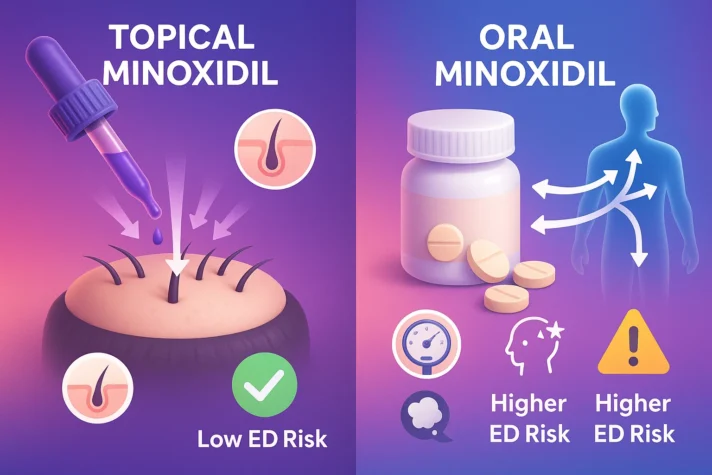 does topical minoxidil cause erectile dysfunction 