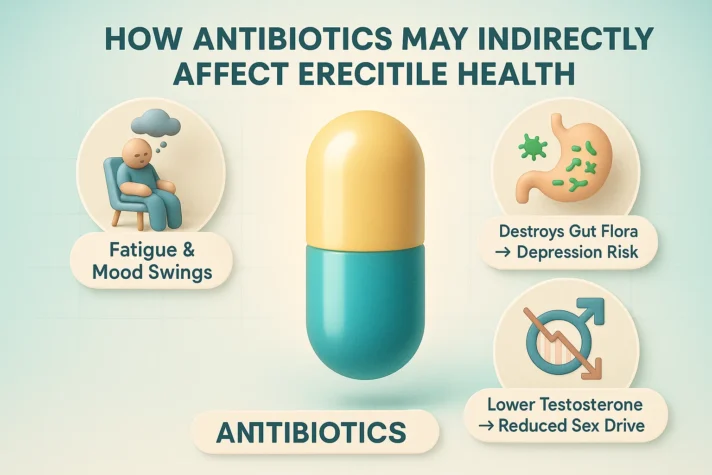 do antibiotics cause ed 