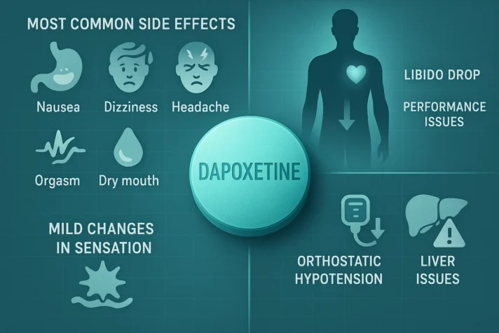 does dapoxetine cause erectile dysfunction 