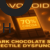 Glowing 70% cocoa dark chocolate bar with broken pieces, cocoa beans, and male silhouette highlighting flavonoids as the best dark chocolate for erectile dysfunction.