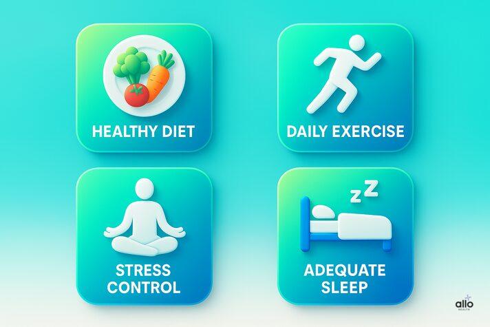लिंग खड़ा क्यों नहीं होता? आम कारण और जरूरी जानकारी 4 Healthy diet, exercise, stress control aur sleep se erection better hota hai