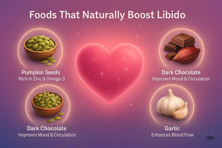 libido badhane wale foods infographic