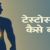 हेल्दी भारतीय पुरुष सिल्हूट जिसमें दिमाग, मसल्स, हड्डियाँ और दिल हाइलाइट हैं: टेस्टोस्टेरोन कैसे बढ़ाएँ शैक्षिक चित्र।