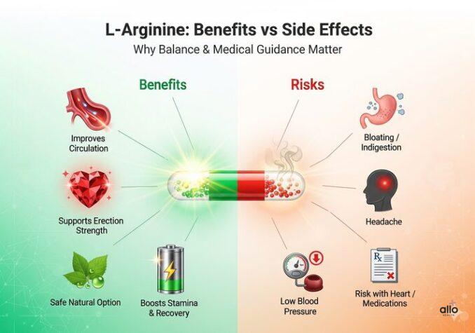 l-arginine ke benefits aur side effects