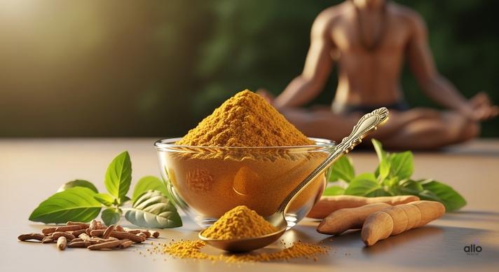 Swarna Bhasma for Erectile Dysfunction: Uses and Benefits in Sexual Health 7 Swarna bhasma for erectile dysfunction shown as golden powder in a bowl