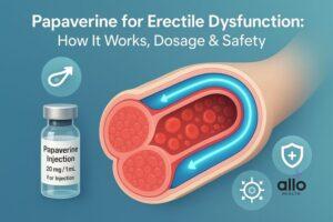 Featured Image | Papaverine for Erectile Dysfunction: Use, Dosage, and Side Effects