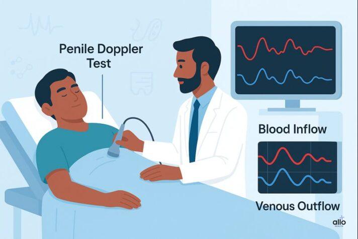 Venogenic Erectile Dysfunction: इरेक्शन आता है लेकिन टिकता क्यों नहीं? कारण, जांच और इलाज 4 Venous Leak ED ko janchne ke liye penile doppler test